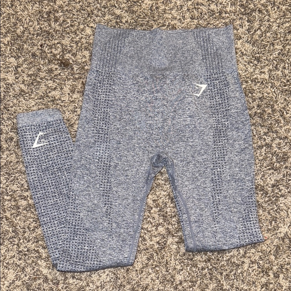 gymshark blue/gray vital seamless leggings
